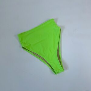 Lime green high waisted bathing suit bottom